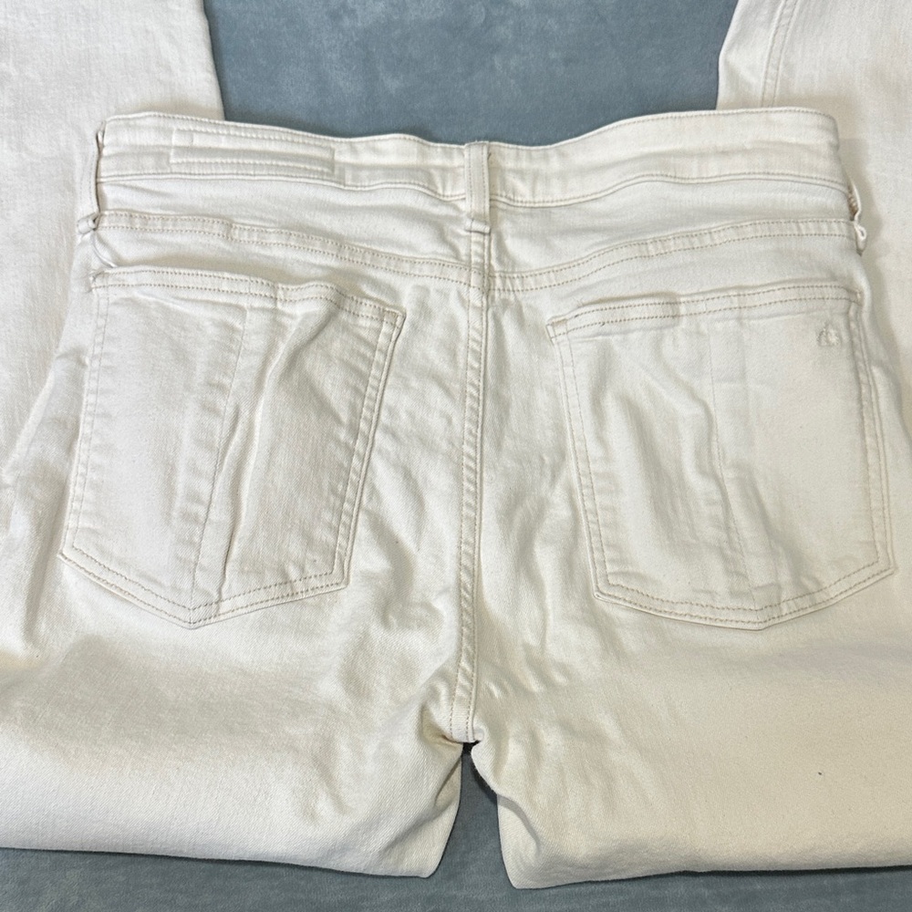 Rag & Bone Off White Cate Mid-Rise Ankle Skinny Jeans Size 29 - Picture 7 of 9